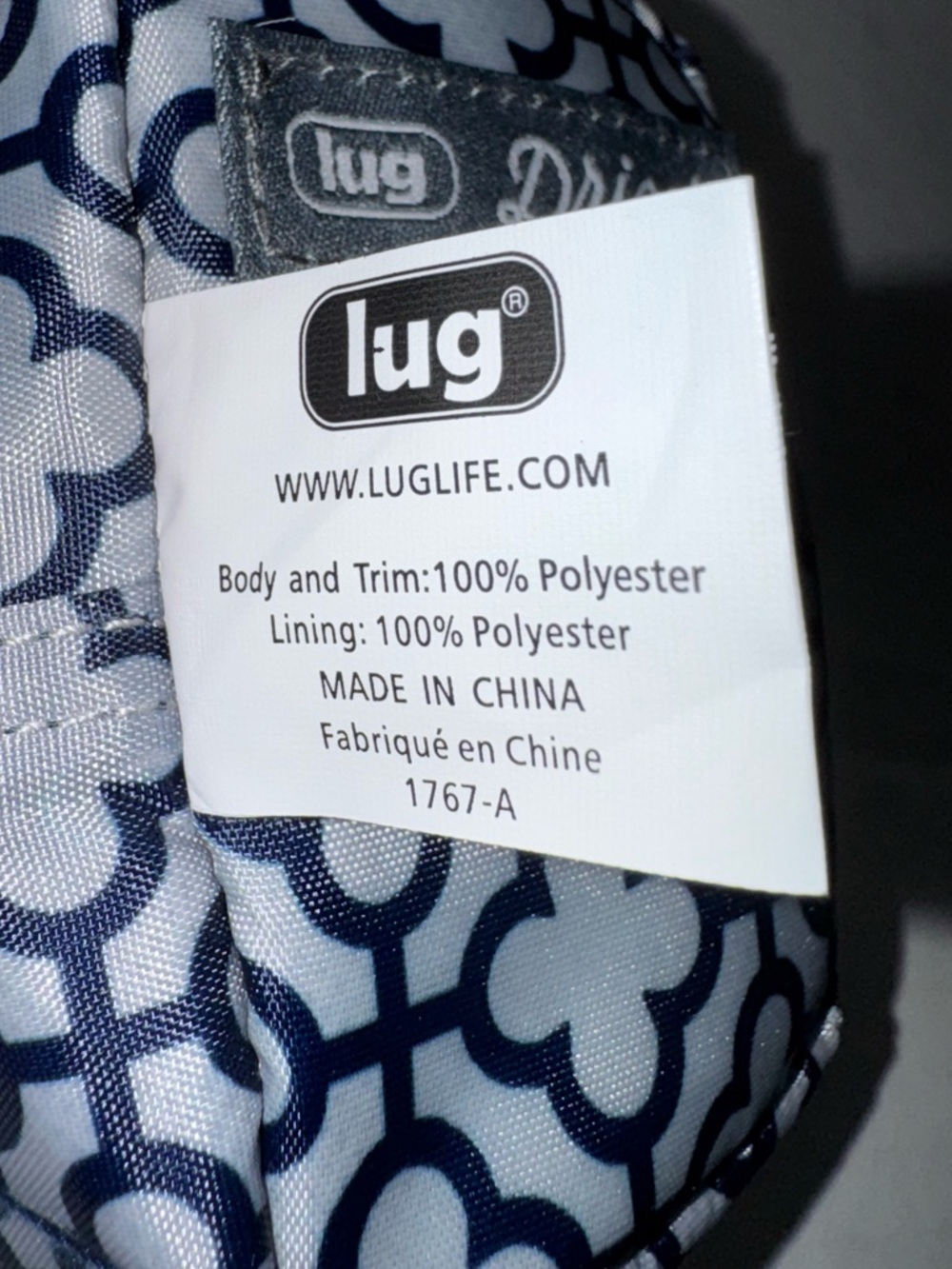 Lug Drizzle Mini Zip Storage Pouch Love Stripe Multi NWT NEW - Picture 5 of 5